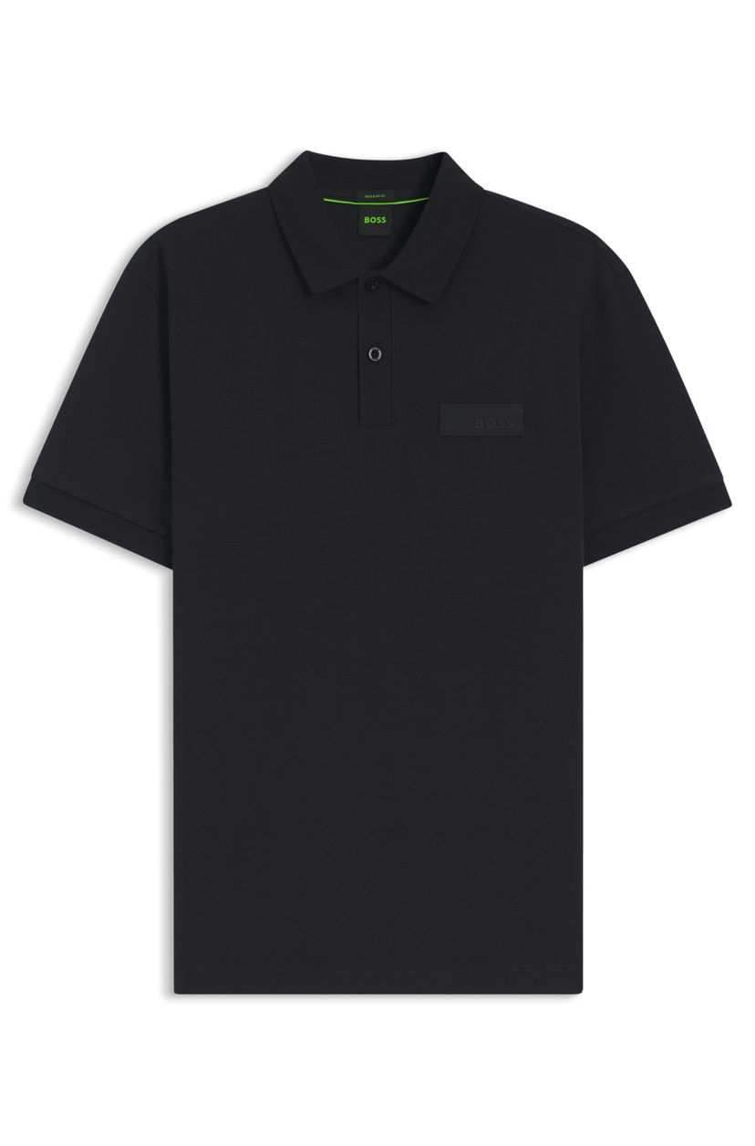 Polotričko Paddy s nášivkou ze strukturovaného loga - Dark Blue