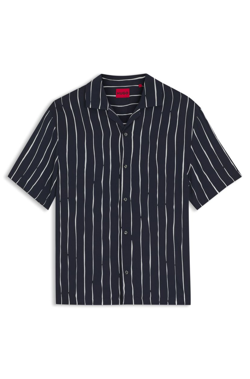 Košile s potiskem a límcem ve stylu "camborghini" - Dark Blue