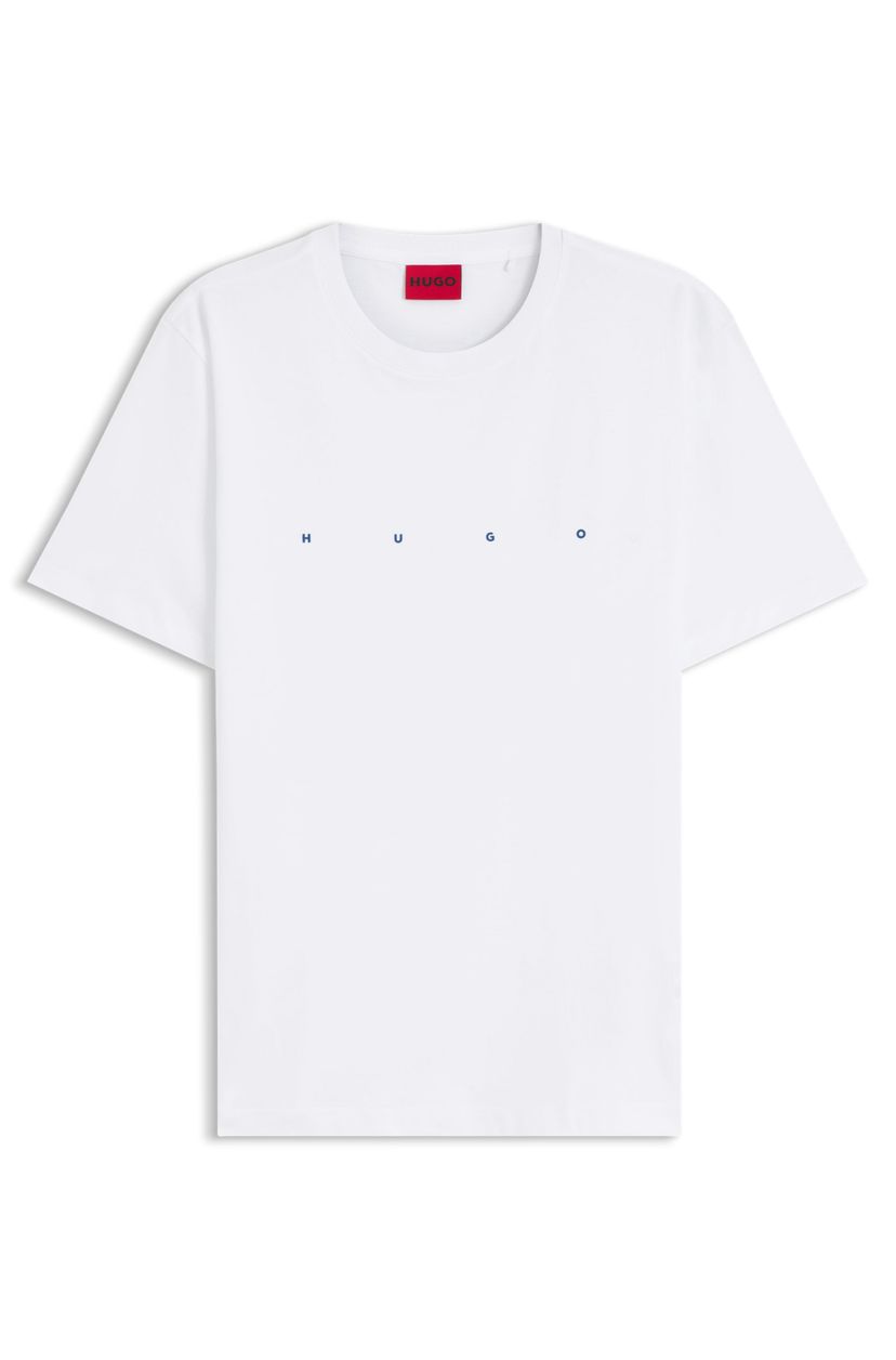 Bavlněné tričko s logem - White