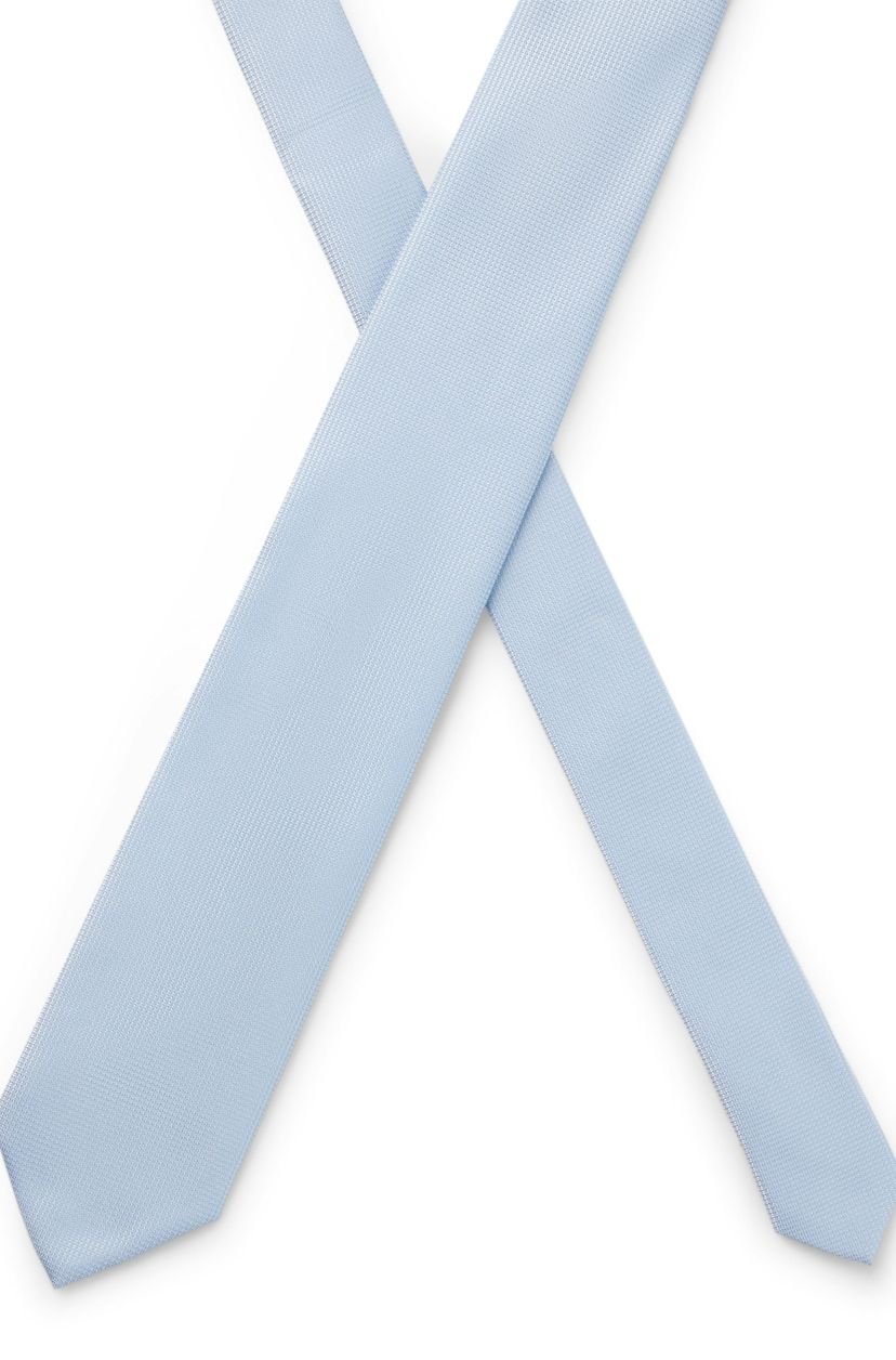 Formální kravata s žakárovým vzorem - Light/Pastel Blue - galerie #2