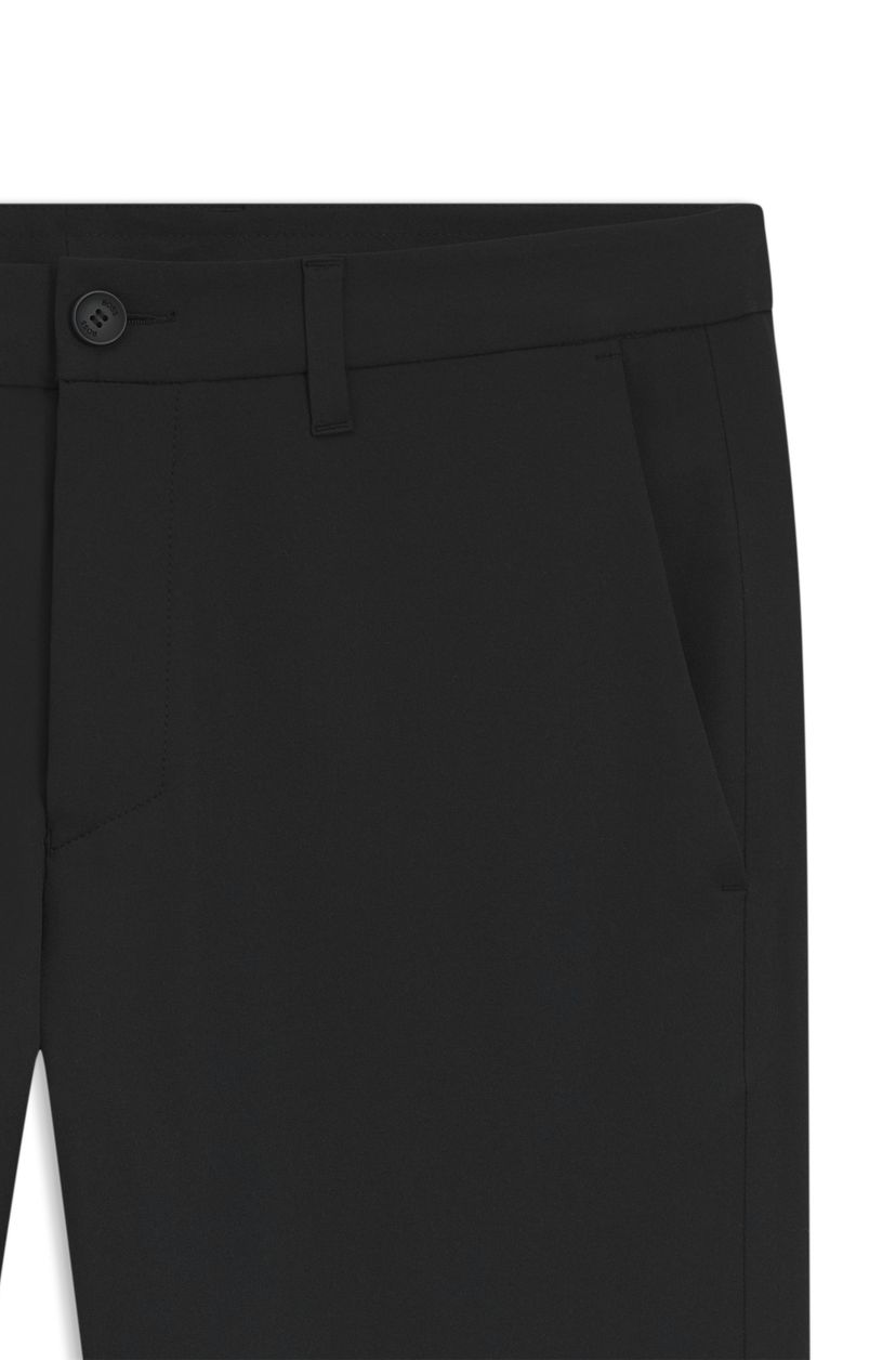 Kalhoty slim fit ze strečové tkaniny - Black - galerie #2