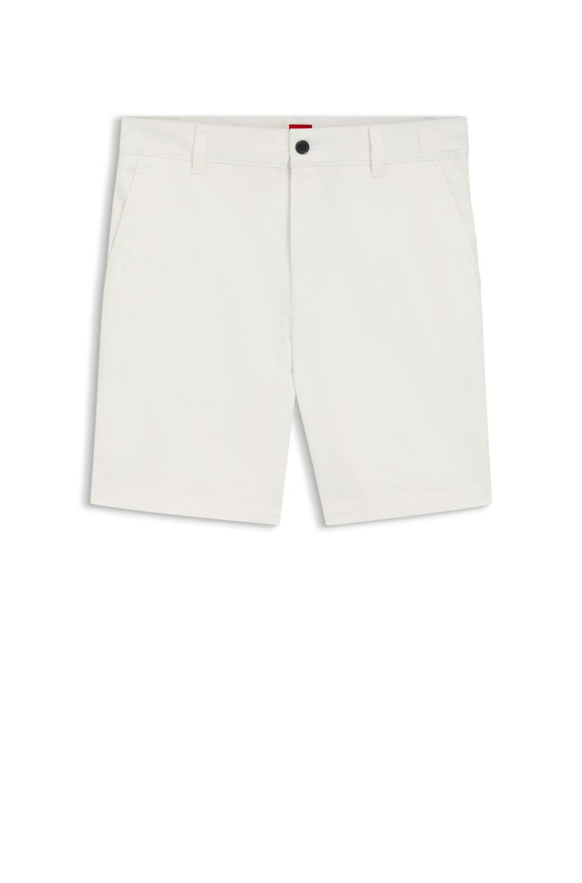 Šortky slim fit z mercerované strečové bavlny - Natural
