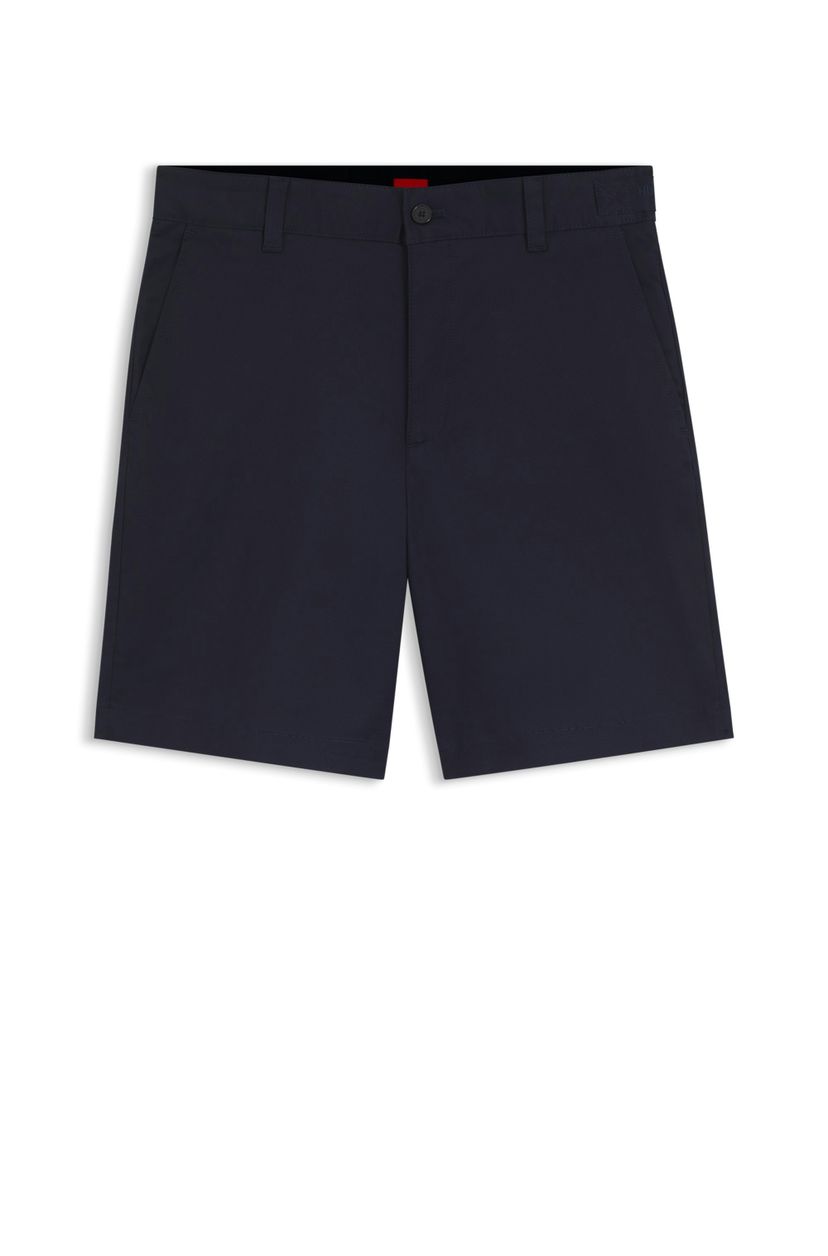 Šortky slim fit z mercerované strečové bavlny - Dark Blue