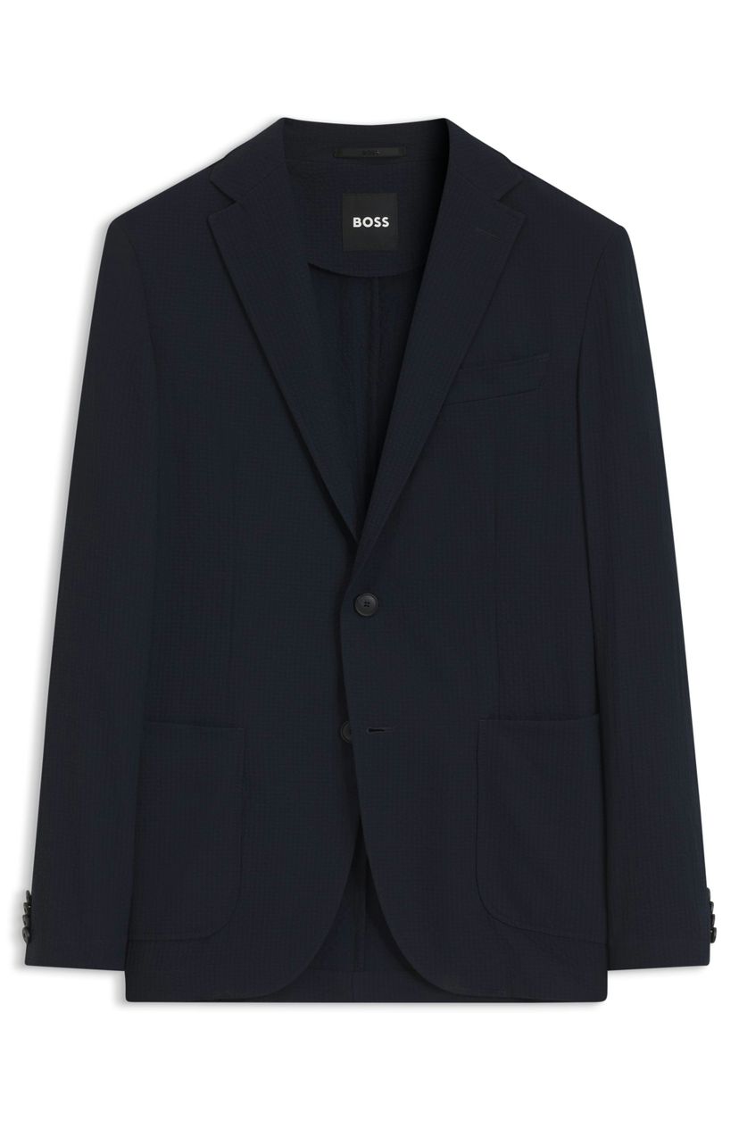 Sako slim fit z nemačkavého seersuckeru