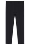 Kalhoty slim fit ze vzorované panenské vlny - Dark Blue