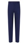 Kalhoty slim fit ze vzorované panenské vlny - Open Blue