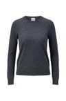 Svetr slim fit z merino vlny - Dark Grey