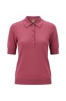Polo svetr s krátkým rukávem z panenské vlny - Open Red