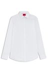 Košile slim fit z bavlněného popelínu, který se snadno žehlí - Open White