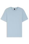 Tričko z bavlnenej zmesi s bublinkovou žakárovou štruktúrou - Light/Pastel Blue