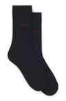 Dvojbalení ponožek standardní délky s logem - Dark Blue