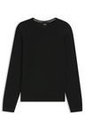 Svetr slim fit z merino vlny - Black