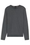 Svetr slim fit z merino vlny - Medium Grey