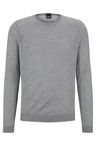 Svetr slim fit z merino vlny - Silver
