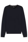Svetr slim fit z merino vlny - Dark Blue