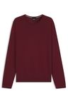 Svetr slim fit z merino vlny - Dark Red