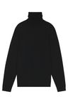 Rolákový svetr v regular střihu z merino vlny - Black