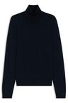Rolákový svetr v regular střihu z merino vlny - Dark Blue