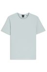 Tričko slim fit z mercerizované bavlny - Open Blue