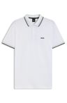 Polotričko BOSS z bavlněného piké - White