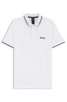Polotričko Active Paddy regular fit z rychleschnoucího strečového piké - White