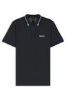 Polotričko Active Paddy regular fit z rychleschnoucího strečového piké - Dark Blue