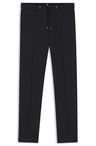 Kalhoty BOSS ONE slim fit z panenské vlny serge - Dark Blue