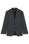 BOSS ONE Slim fit sako z panenské vlny serge - Dark Grey