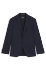 BOSS ONE Sako regular střihu z panenské vlny serge - Dark Blue