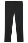 Smokingové kalhoty BOSS ONE slim fit z panenské vlny serge - Black