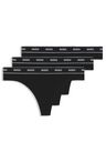 TRIPLET THONG STRIPE 10240727 - Black