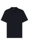 Polokošile slim fit z interlockové bavlny - Dark Blue