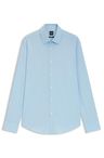 Košile regular střihu z pružného bavlněného poplínu, který se snadno žehlí - Light/Pastel Blue