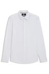 Košile slim fit z funkční strečové bavlny - White