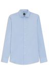 Košile slim fit z popelínu s bavlněnou směsí, která se snadno žehlí - Light/Pastel Blue