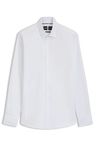 Košile slim fit z vysoce funkční strukturované bavlny - White