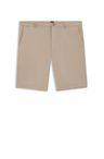 Úzké šortky ze strečového bavlněného gabardénu - Open Beige