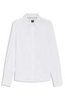 Halenka slim fit z bavlněné směsi - White