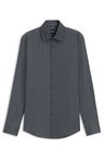 Košile slim fit z funkčního strečového kepru - Dark Blue