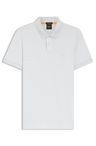 Polotričko slim fit ze strečové  bavlny s nášivkou s logem - Light/Pastel Grey