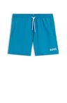 Rychleschnoucí plavecké šortky s potiskem loga - Turquoise/Aqua