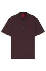 Bavlněné interlock polo se skládaným logem - Open Brown
