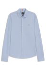 Košile slim fit z melanžového bavlněného žerzeje - Open Blue