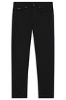 Džíny Maine regular fit z italského černého strečového denimu - Black