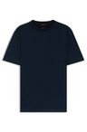 Tričko z mercerované bavlny s mikro vzorem - Dark Blue