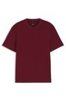 Tričko z mercerované bavlny s mikro vzorem - Dark Red