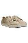 Semišové tenisky Gary s elastickým šněrováním - Medium Beige