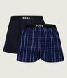 Balení dvou bavlněných pyžamových kraťasů s logem v pase - Medium Blue