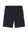 Pyžamové šortky z bavlněné směsi s vyšívaným logem - Dark Blue