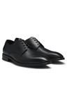 Italské kožené derby boty - Black
